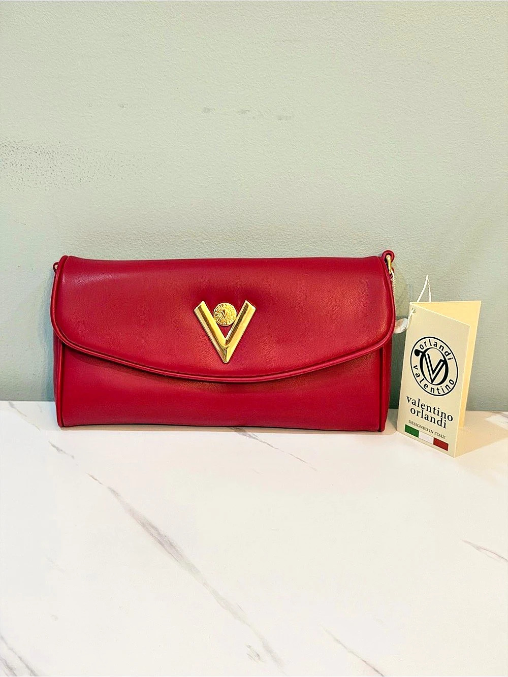 Valentino Orlandi Florentine Red Shoulder Bags Red Size One Size